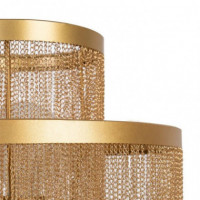 LAMPARA MESA ORO METAL