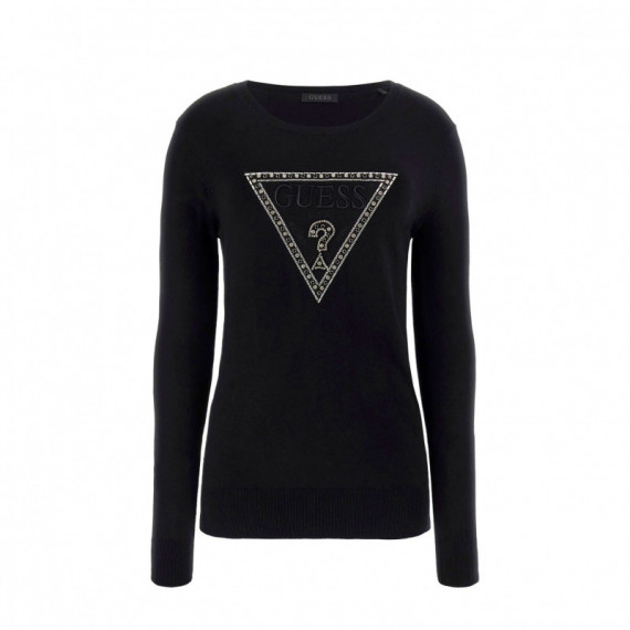 GUESS Jersey Negro W5RR39 Z2NQ2-JBLK