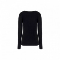 GUESS Jersey Negro W5RR39 Z2NQ2-JBLK