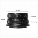 7 Artisans Objetivo Af 25MM F1.8 para Sony E Aps-c  7ARTISANS