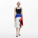 DESIGUAL Vestido MIDI con Falda 25SWVK41-2000