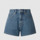 PEPE JEANS Shorts A-line Short Hw Suzie Azules PL801111ID1-000