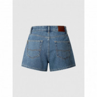 PEPE JEANS Shorts A-line Short Hw Suzie Azules PL801111ID1-000