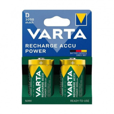 VARTA Pila Recargable Accu Power HR20 D Blister *2