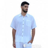 Camisa Algodon Henry Blanco COTTON SOUL
