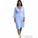 Vestido Algodon Sheryl Blanco COTTON SOUL