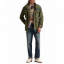 Polo RALPH LAUREN - Icnc Fld Jkt-lined-field Jacket - Olive Mountain W Patches - 710961616001/OLIVE Mountain W Patches