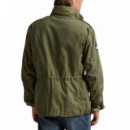 Polo RALPH LAUREN - Icnc Fld Jkt-lined-field Jacket - Olive Mountain W Patches - 710961616001/OLIVE Mountain W Patches