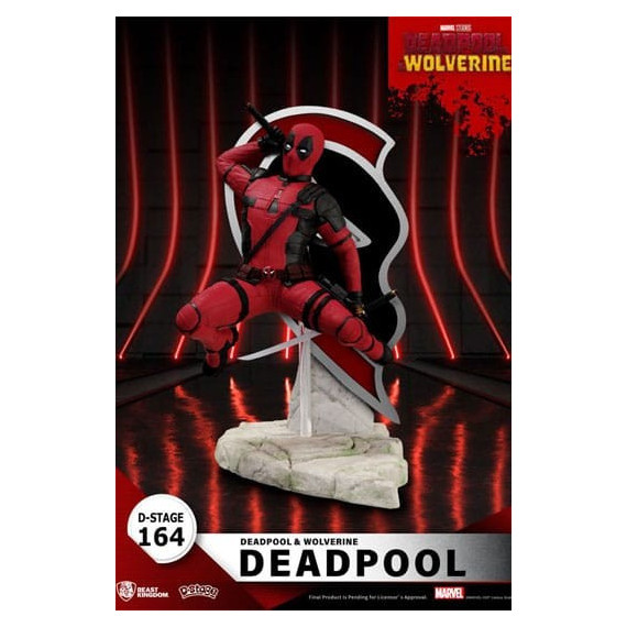 Figura Deadpool Deadpool 3 Diorama PVC D-stage Marvel  BEAST KINGDOM TOYS