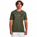 UNDER ARMOUR Camiseta de Manga Corta Camo Chest Stripe 1376830-390