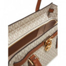 Sm Ew Shldr Tote W Charm Vanilla/acrn  MICHAEL KORS