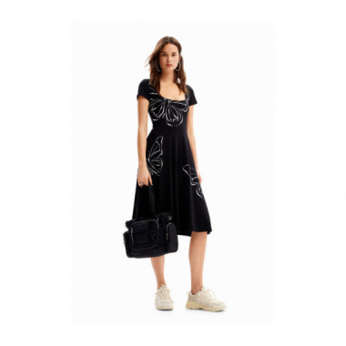 DESIGUAL Vestido Negro 24WWVK66-2000