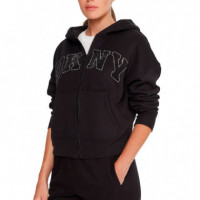 Sudadera con Cremallera y Logotipo  DKNY