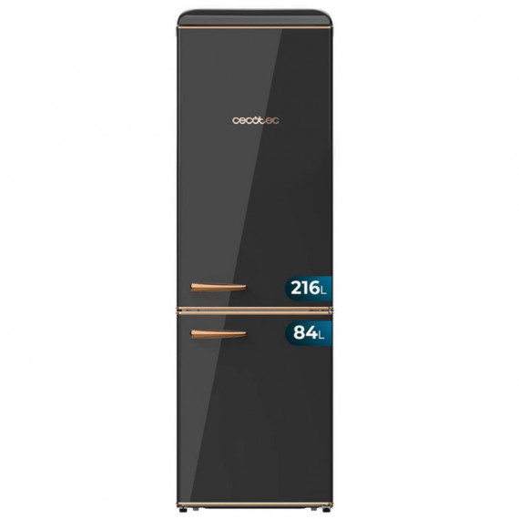 Frigorífico Bolero Coolmarket Combi Origin 300 Black E 55,9X62,8X192  Cm  CECOTEC