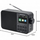 Radio Portátil Digital KENWOOD CR-M30DAB-B Negro