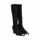 Bota ante Strech Negro  MISS ELASTIC