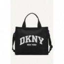 Bolso Tote Mediano Hadlee con Logo de DKNY