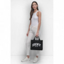 Bolso Tote Mediano Hadlee con Logo de DKNY