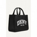 Bolso Tote Mediano Hadlee con Logo de DKNY