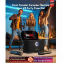 Altavoz Karaoke Recargable IKARAO Shell S2 con Pantalla 8" 140W y 2 Micros