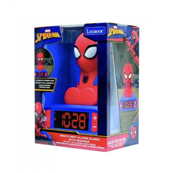 Despertador 3D Digital Spiderman Marvel  LEXIBOOK