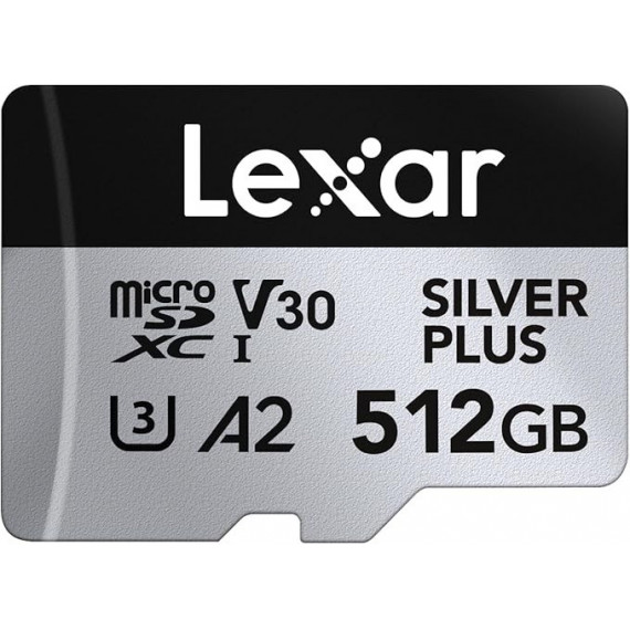 LEXAR 512GB High-performance Silver Plus Microsdxc Uhs