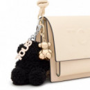 Llavero Negro Bold Bear Fleece  TOUS