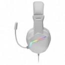 Auriculares Gaming con Micrófono MARS GAMING MH122/ Jack 3.5/ Blancos