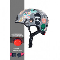 Casco de Proteccion Stickers "l"  M-CRO