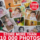 Marco de Fotos Digital Agfa con Wifi y 32 Gb de Memoria Integrada Pantalla Táctil de 15,6" de Alta Resolución Negro  AGFAPHOTO