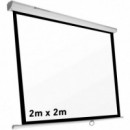 Pantalla Proyeccion PHOENIX Pared y Techo Manual 112 200X200