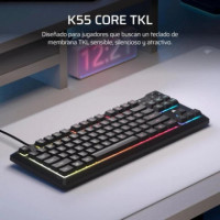 Teclado Gaming CORSAIR K55 Tkl USB Icue Rgb Black