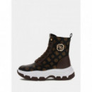 Zapatilla Alta Benzon con Logotipo 4G Peony de GUESS