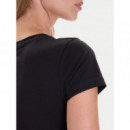 Camiseta Logotipo Triángulo Estampado Leo Corte Slim de GUESS