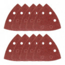 Pack 10 Lijas Triangulares AICER 93X93 Mm GR80