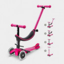 Patinete Mini 4EN1 Deluxe Rosa con Led  M-CRO