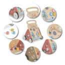 Correpasillos - Andador para Bebe Mimo Salmon  MS