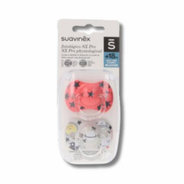 SUAVINEX Chupete Silicona Fisiologico Sx +18M