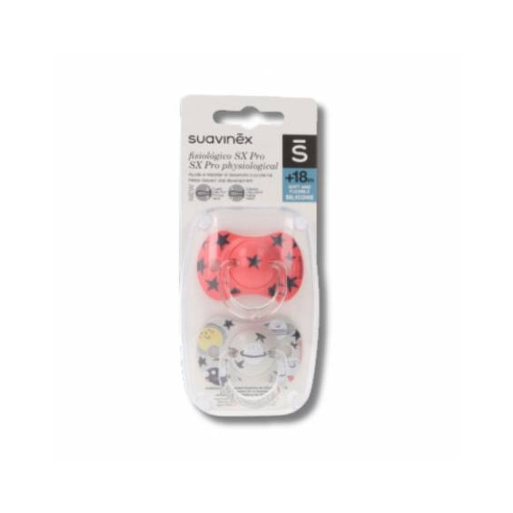 SUAVINEX Chupete Silicona Fisiologico Sx +18M