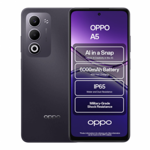 Teléfono Móvil OPPO A5 4G 4RAM128GB Púrpura Medianoche