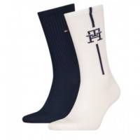 TOMMY HILFIGER - Th Men Sock 2P Monogram - 003 - F|701229850/003