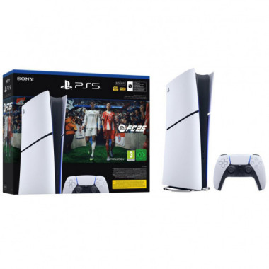 SONY Playstation 5 Digital Slim + Ea Fc 26 Descargable Digital 825GB