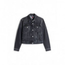 Classic Trucker Jacket DI6089 Denim Blac  TOMMY JEANS