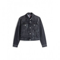 Classic Trucker Jacket DI6089 Denim Blac  TOMMY JEANS