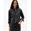 Classic Trucker Jacket DI6089 Denim Blac  TOMMY JEANS