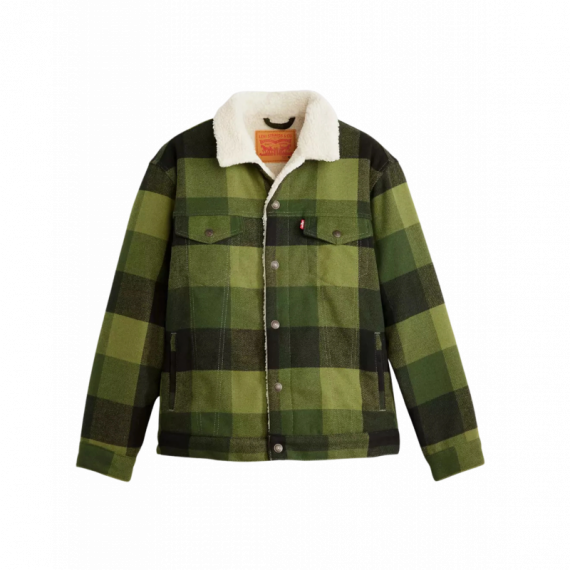 Chaquetas Hombre Chaqueta Levi's® Trucker Relaxed Fit Plaid Laredo  LEVI'S