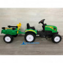 Tractor a Pedales con Remolque Verde  PEKECARS