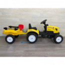 Tractor a Pedales con Remolque Amarillo  PEKECARS