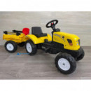 Tractor a Pedales con Remolque Amarillo  PEKECARS