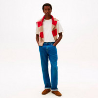 Camiseta de Cuello Redondo con Logo Bordado  TOMMY HILFIGER